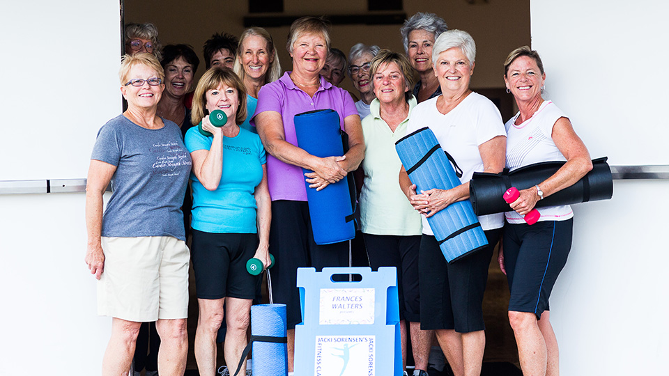 Aerobics class participants