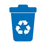 Recyling bin icon