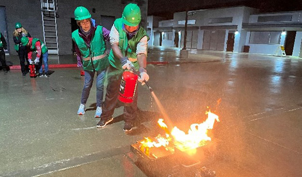 CERT fire extinguisher training