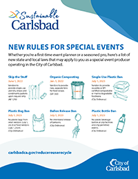 Special events guidelines poster