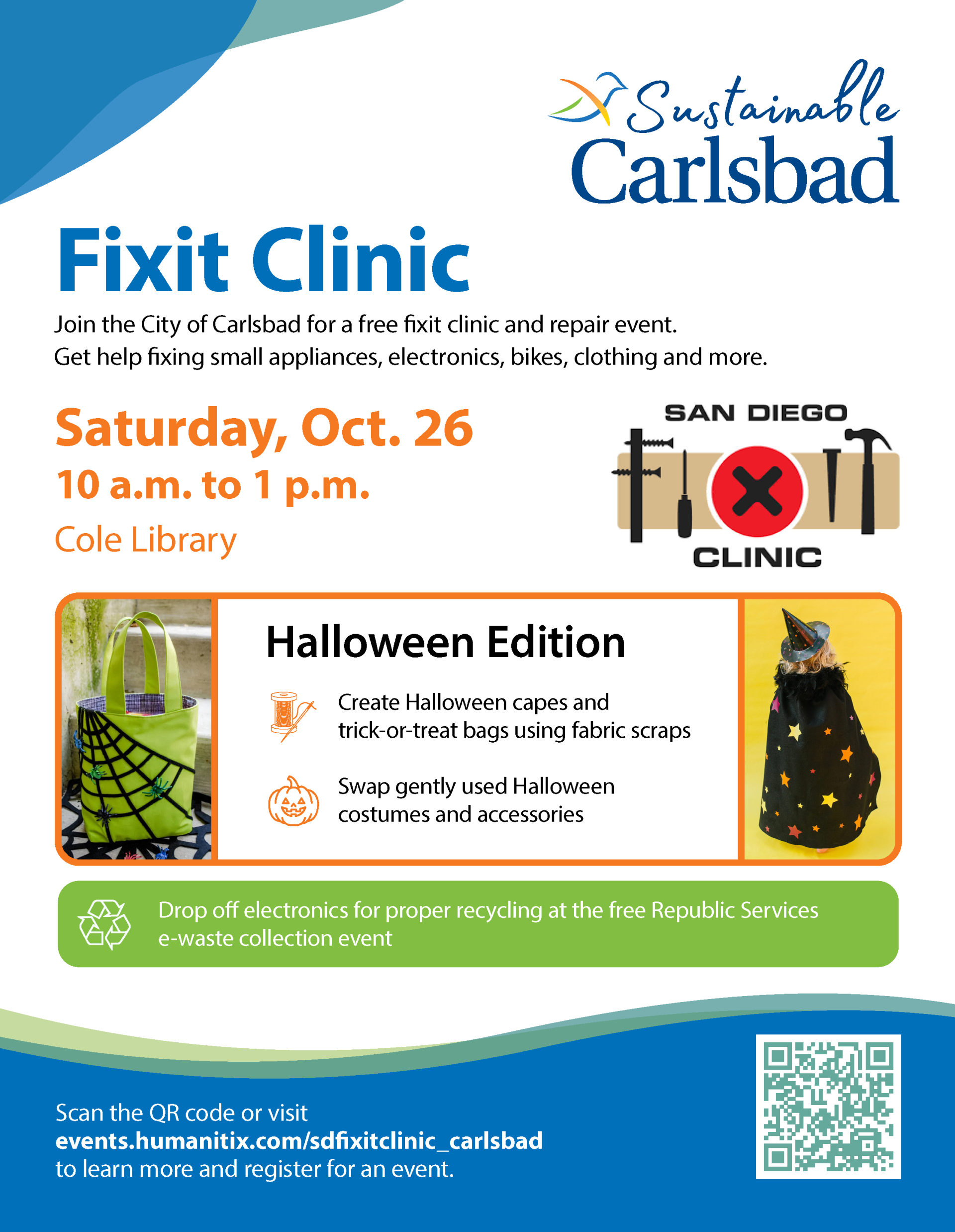 Fixit Clinic flyer 10-26-24