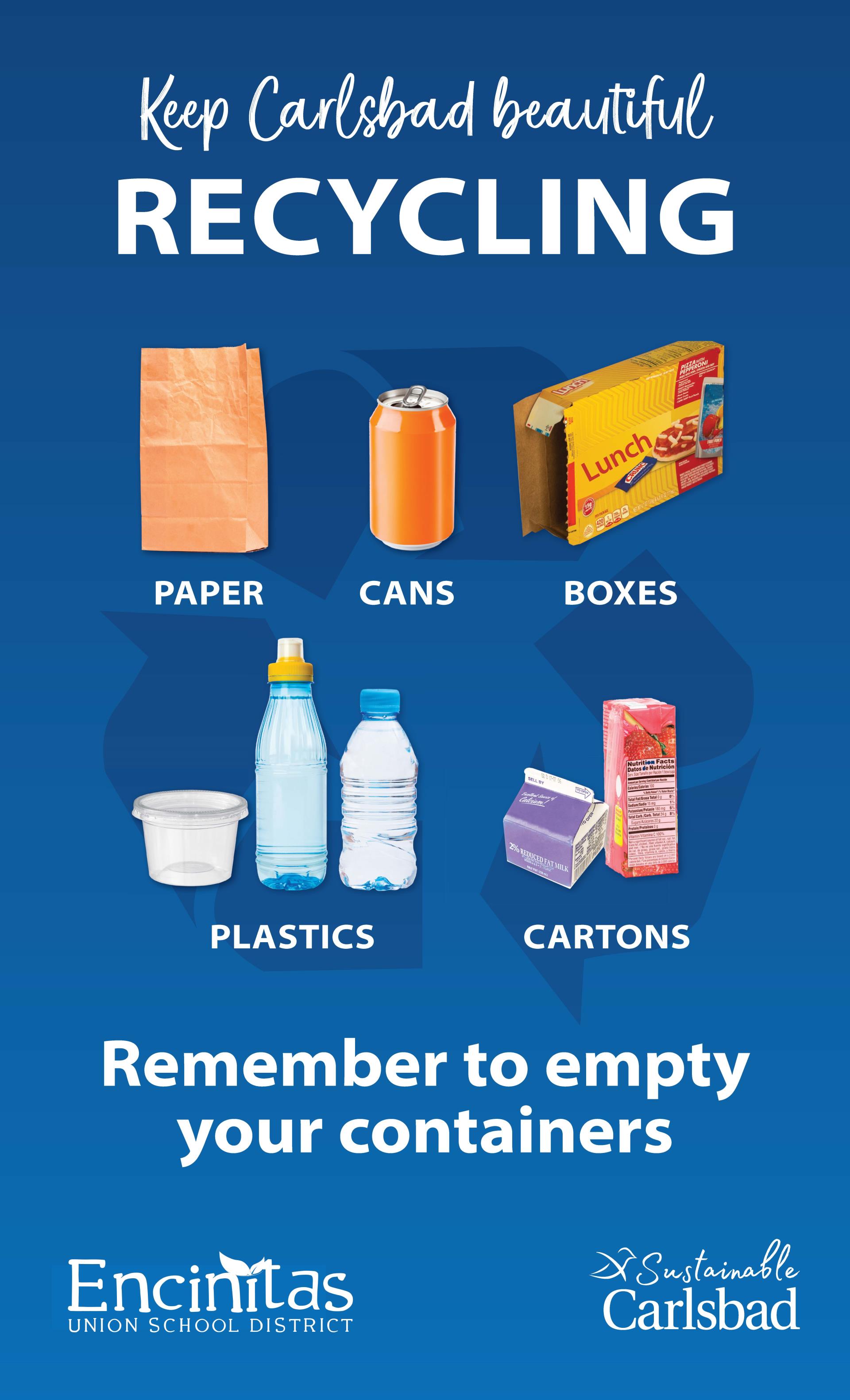 EUSD Lunch recycling poster