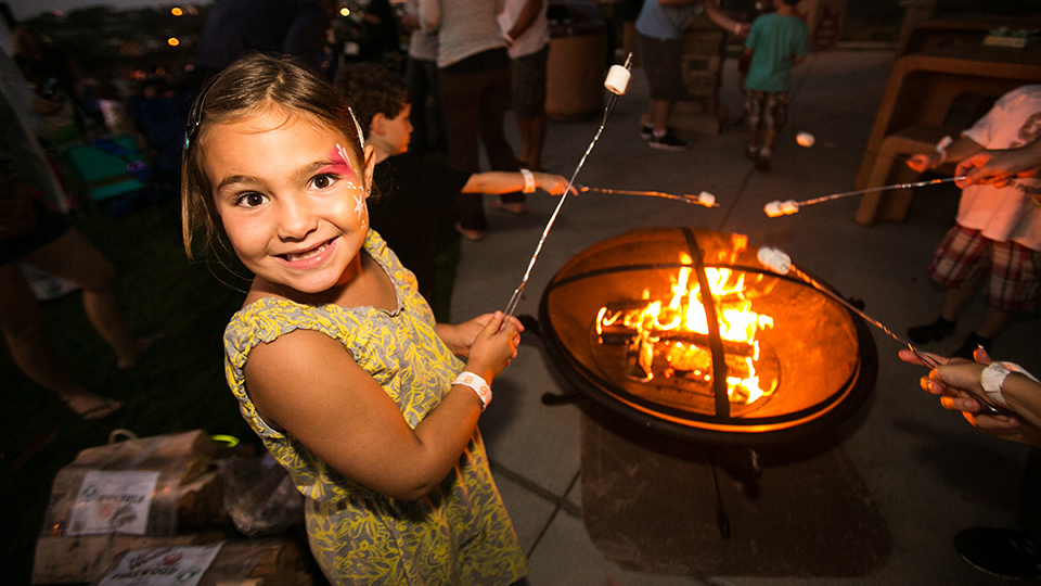 Snores & S'mores marshmallow roasting