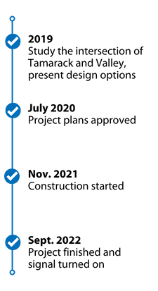 Tamarack Valley timeline graphic