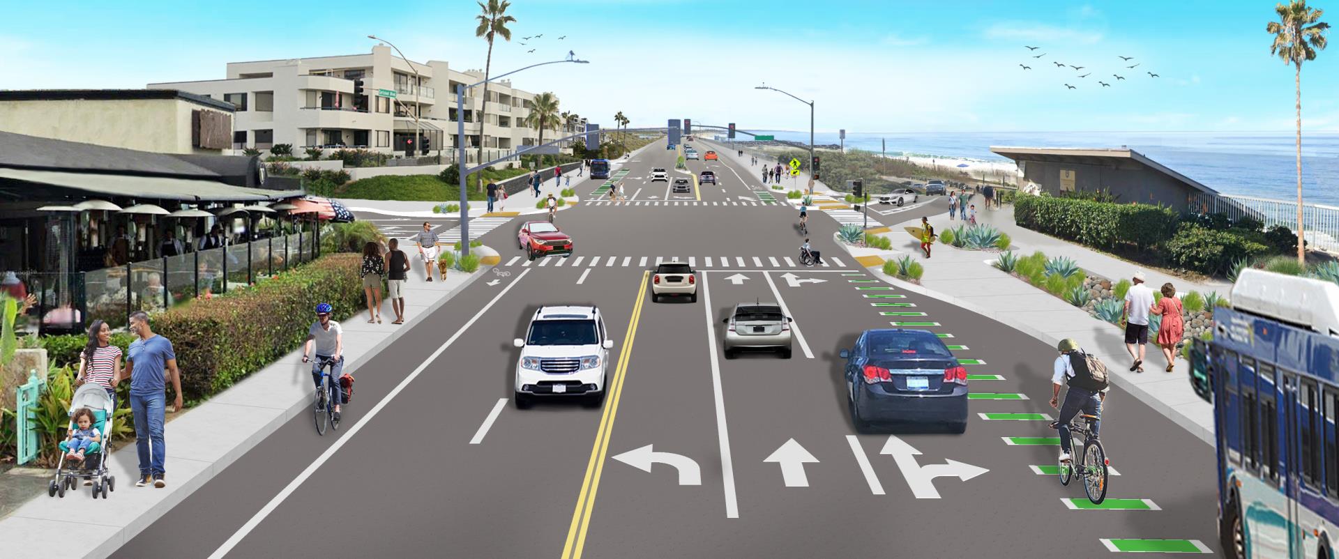 Carlsbad Blvd and Tamarack traffic signal option