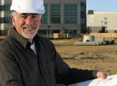 Man at construction site