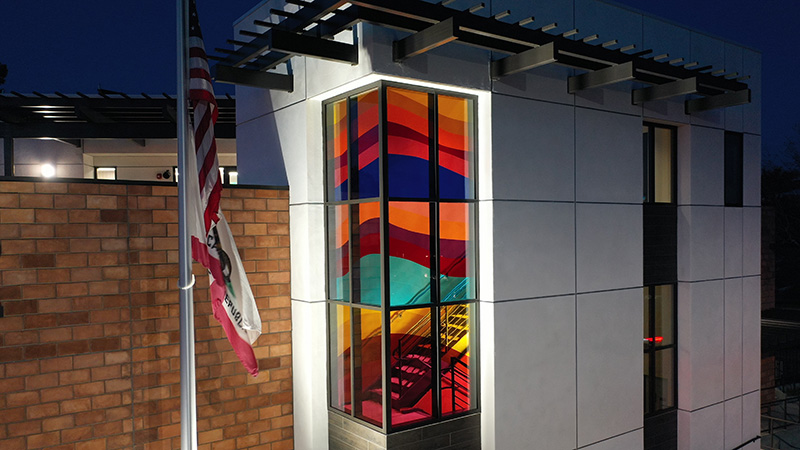 Fire station 2 exterior artwork