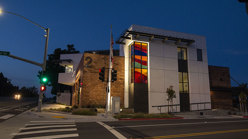 Fire station 2 exterior artwork